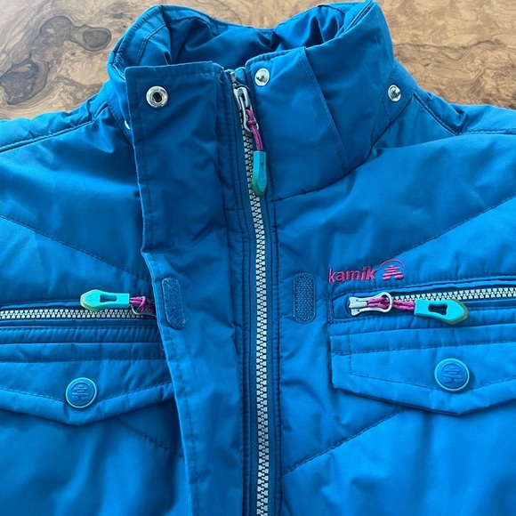 Kamik Kids Ski Jacket with Zip-On Hood Size 12 - Picture 3 of 13